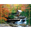 Eco-Friendly Autumn Mill Thanksgiving Card